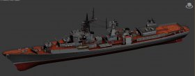 Soviet Kanin-class destroyer