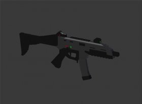 CZ Scorpion EVO 2. A1 - low poly