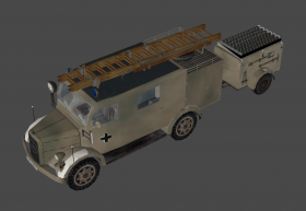 Mercedes Benz llg military fire truck