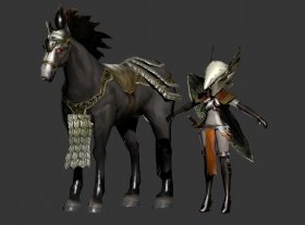 Dragon Nest Dark elf cavalry