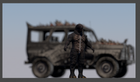 UAZ PUBG  With dragon