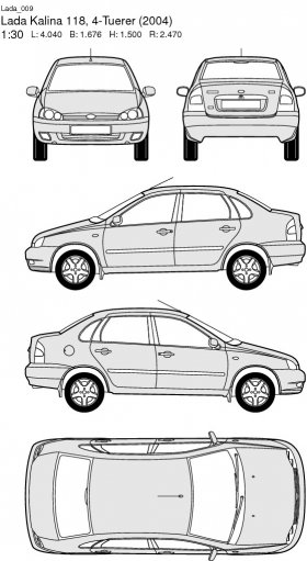 LADA Kalina 118, 4-Tuerer (2004)