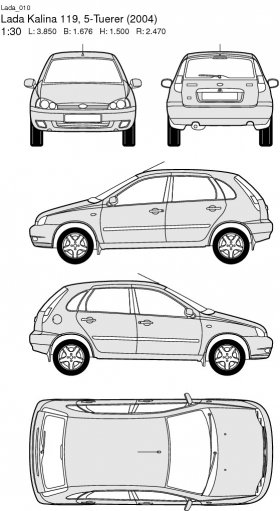 LADA Kalina 119, 5-Tuerer (2004)