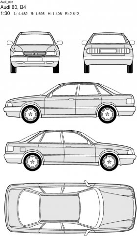 Audi 80, B4