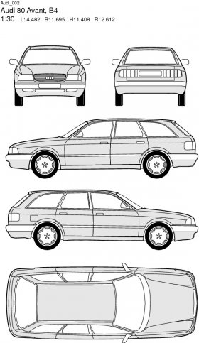 Audi 80 Avant, B4