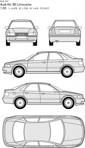 Audi A4, B5 Limousine