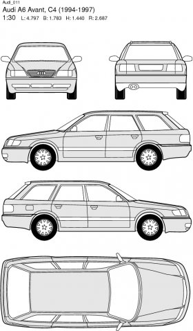 Audi A6 Avant, C4 (1994-1997)