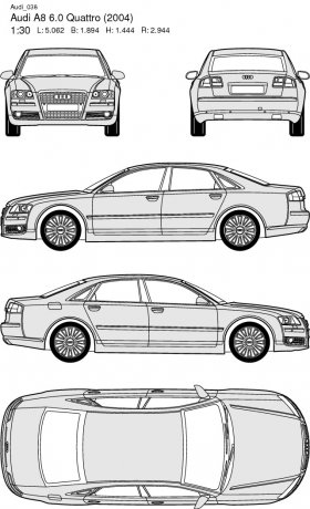 Audi A8 6.0 Quattro (2004)