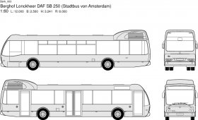 Berghof Lonckheer DAF SB 250 (Stadtbus von Amsterdam)