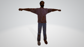 Grand Theft Auto: Vice City (Black Male Old Trash)