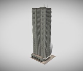 New York  hi rise apartment building