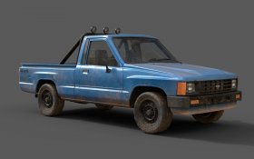 Blue Toyota Hilux Pickup