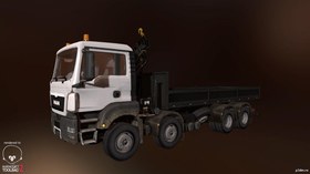 MAN TGS crane cw flatbed