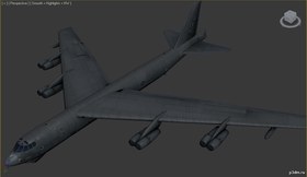 B-52H Stratofortress highpoly