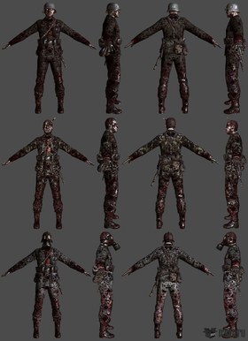 German soldier zombi