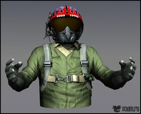 Jet pilot (no legs)