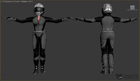 Grey biker