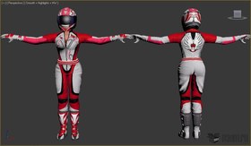 Red biker