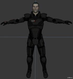 Shepard Default N7 Armor No Helmet