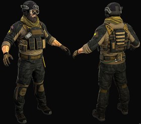 Black Beard Black Camo