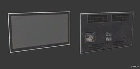 Flat tv unmounted