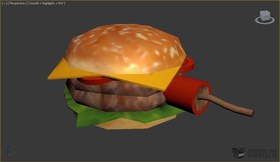 Burger explosive